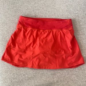 Lululemon Orange Skirt w/ Shorts under
